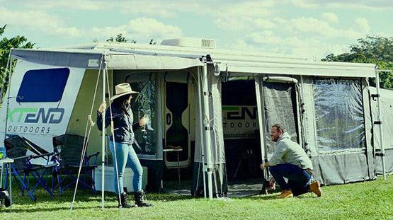 Install an Annexe, MSA Fridge Slide, And Upgrade to Electric Brakes with one visit from a technician - Xtend Outdoors