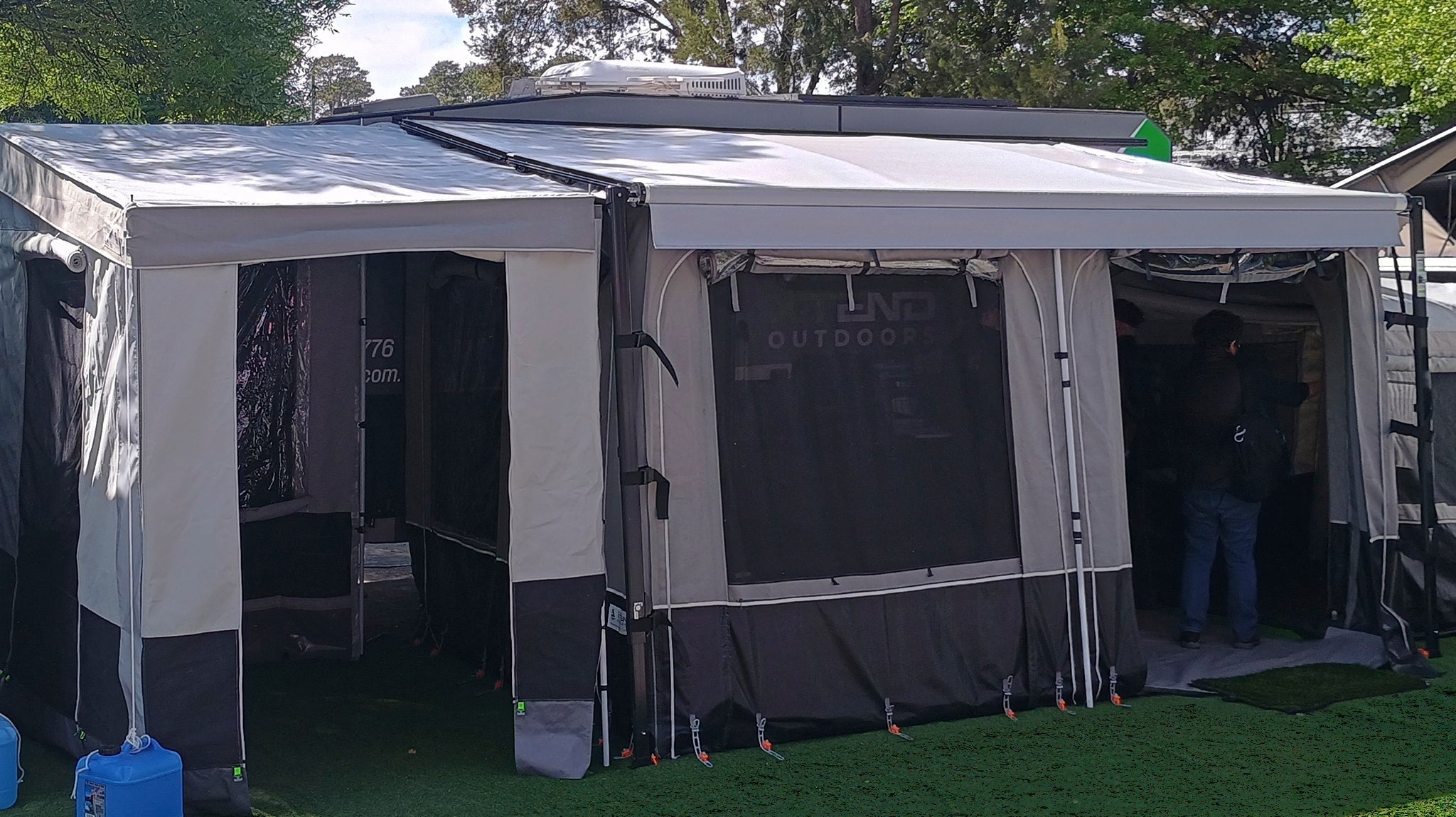 The Ultimate Caravan Upgrade: BBQ Porch and Walls Set