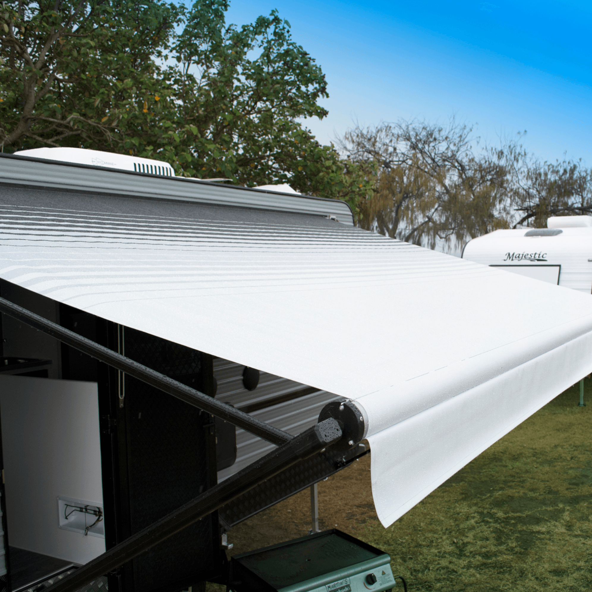 Sunburst Eclipse Awning - Charcoal - Aussie Traveller