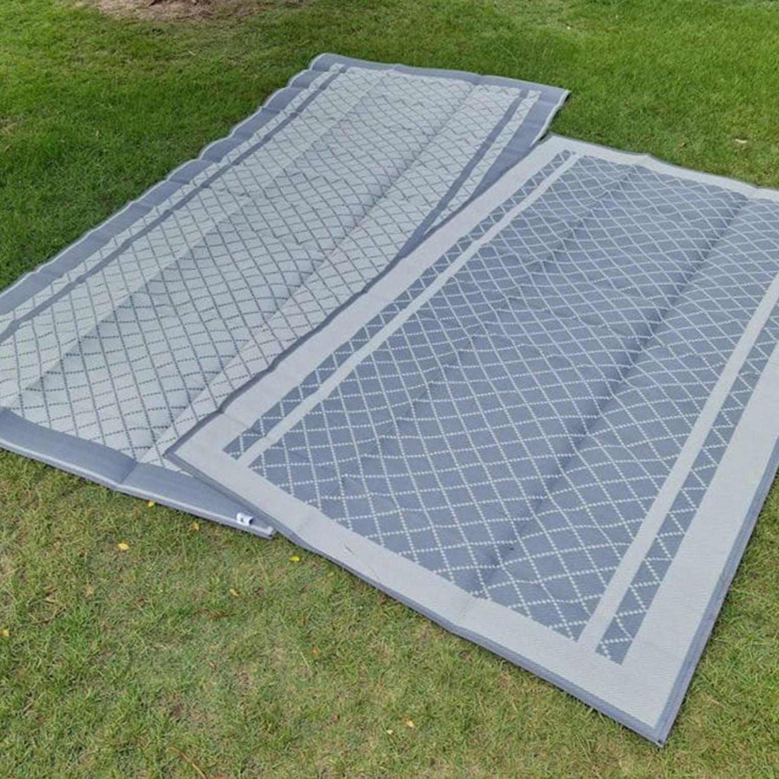 Annexe Mat - Crisscross Full Plus Grey/Dark Grey - Xtend Outdoors
