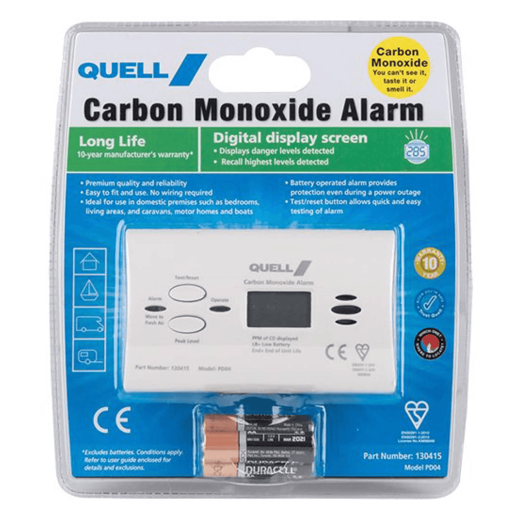 Quell Carbon Monoxide Digital Display Alarm - Xtend Outdoors