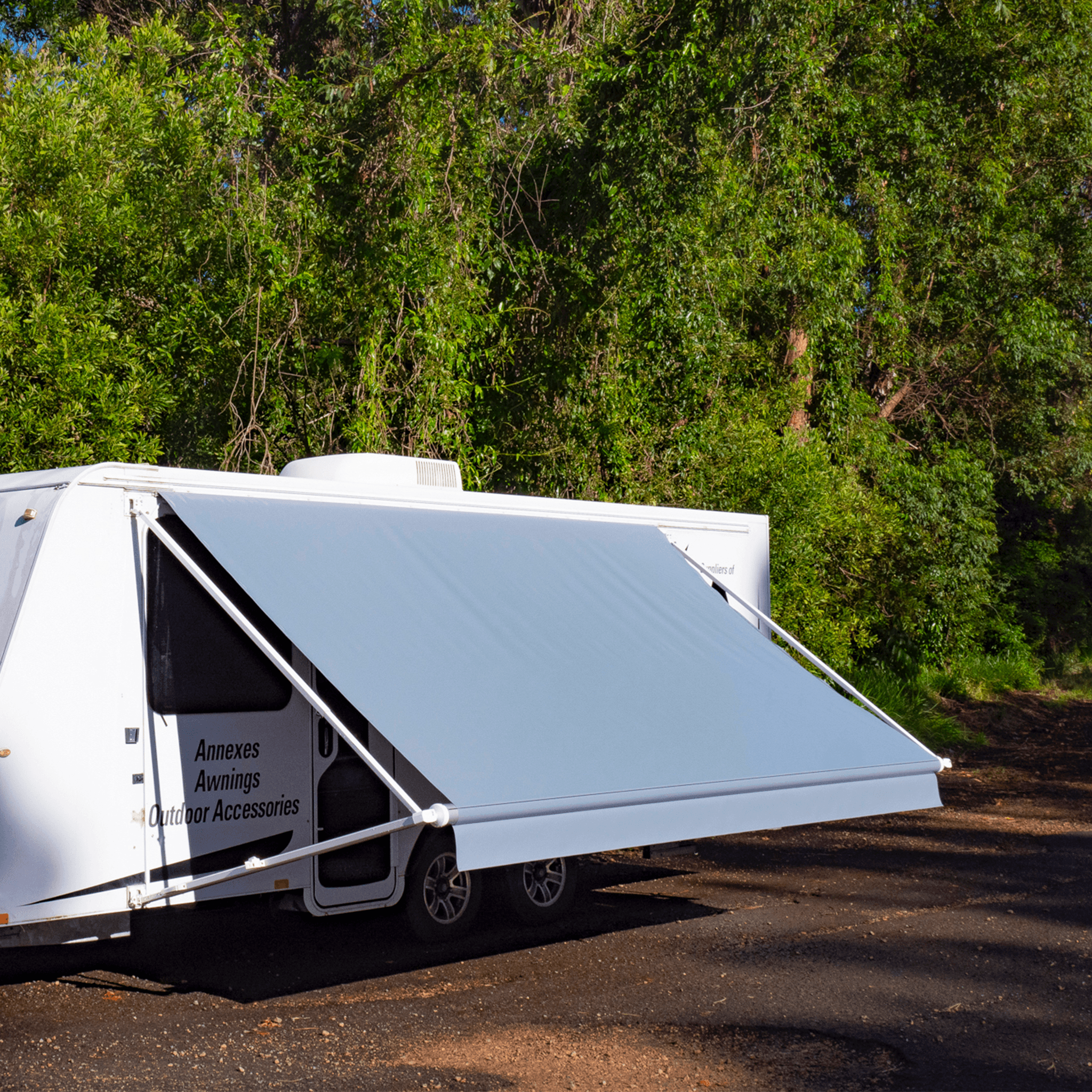 Sunburst Eclipse Awning - Grey - Aussie Traveller