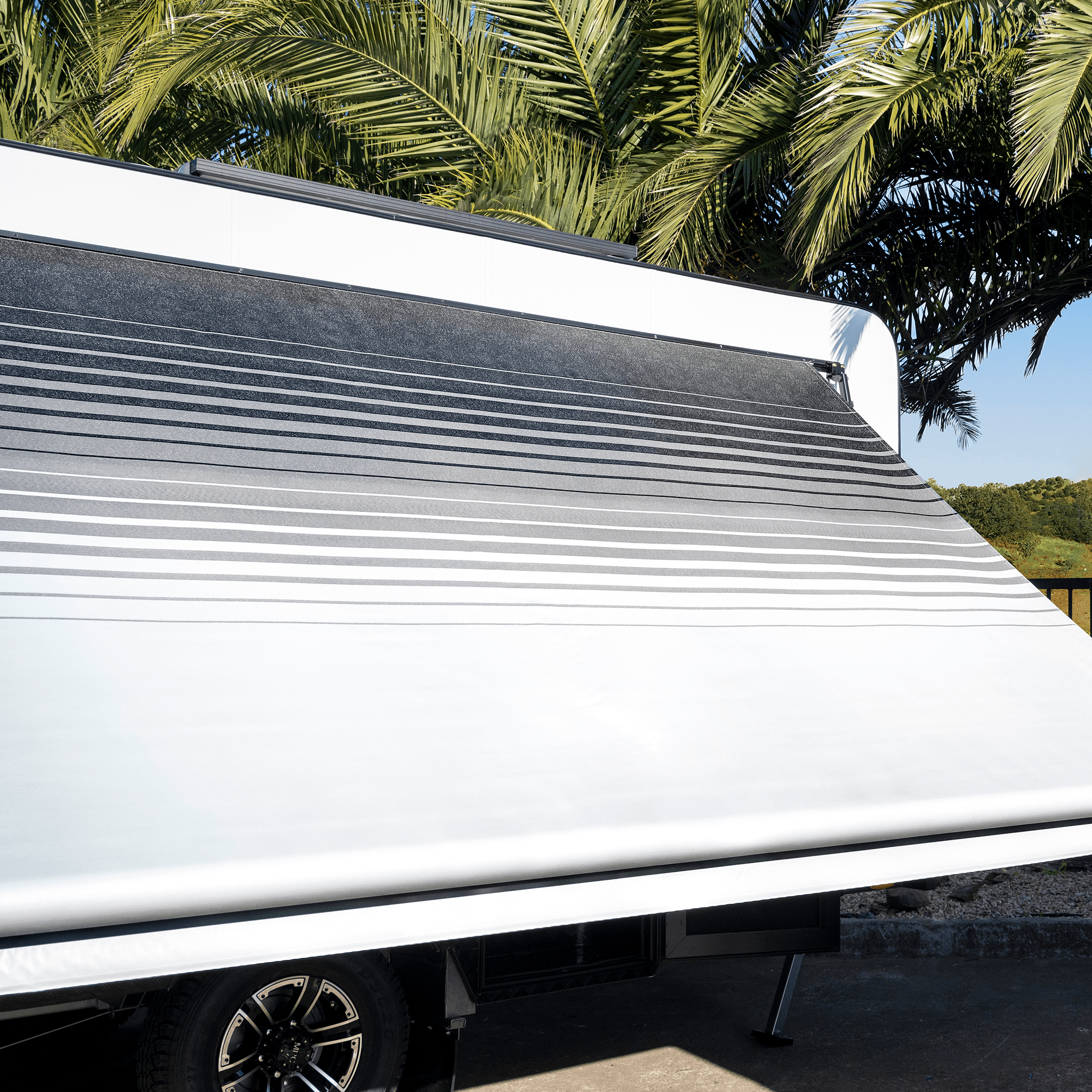 Sunburst Eclipse Awning - Charcoal - Aussie Traveller