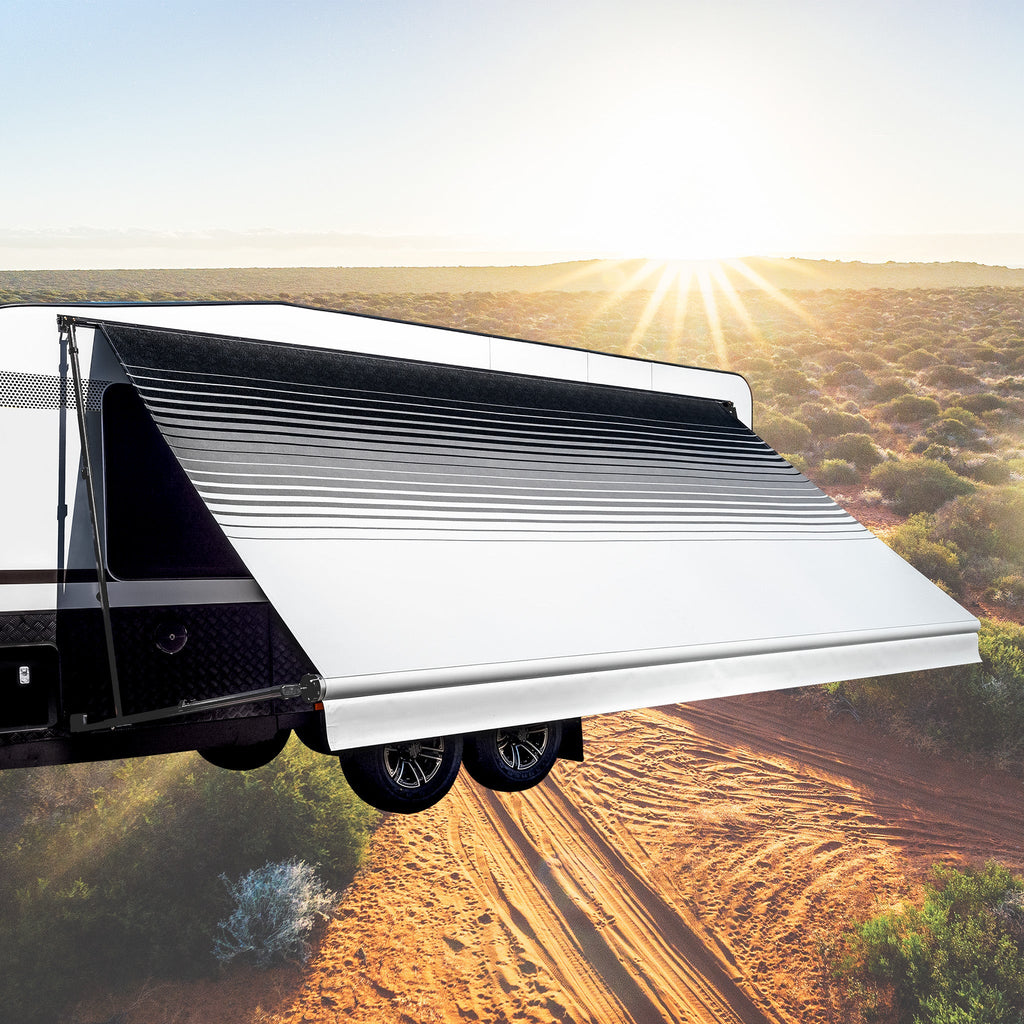Sunburst Eclipse Awning - Charcoal - Aussie Traveller