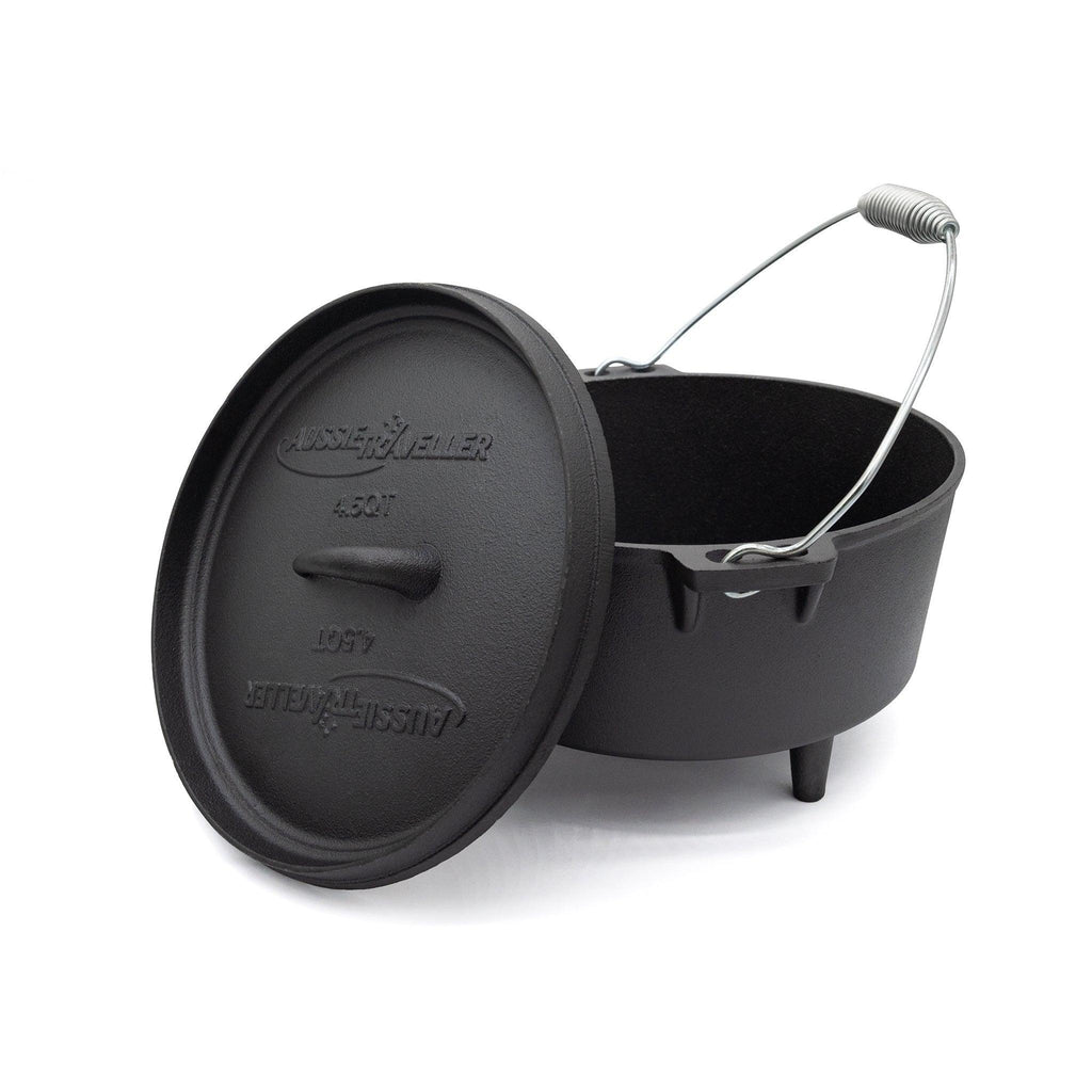 Cast Iron Camp Oven Set - 5 Piece - Xtend Outdoors