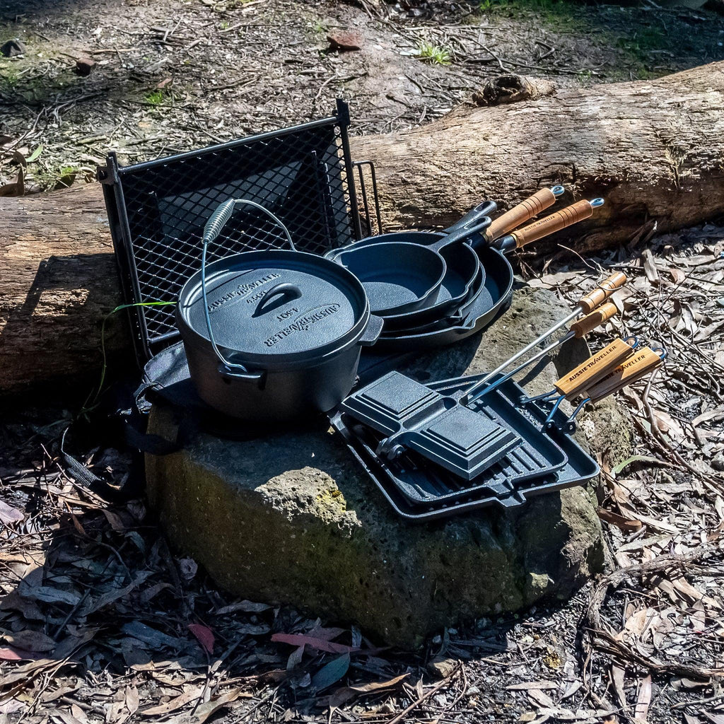 Cast Iron Square Frypan - 28cm - Xtend Outdoors