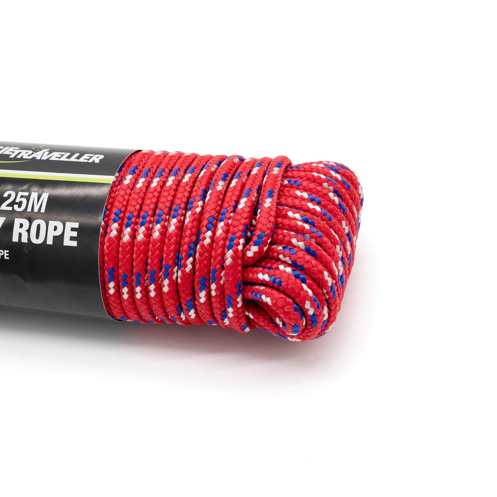 Utility Rope 6mm x 25m - Red - Xtend Outdoors