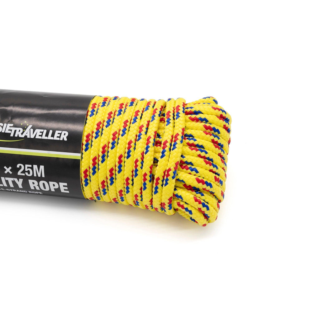 Utility Rope 6mm x 25m - Yellow - Xtend Outdoors